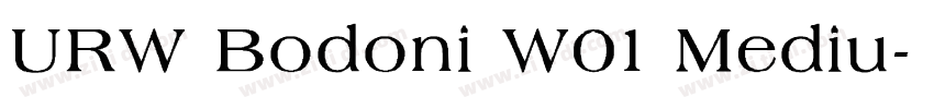 URW Bodoni W01 Mediu字体转换